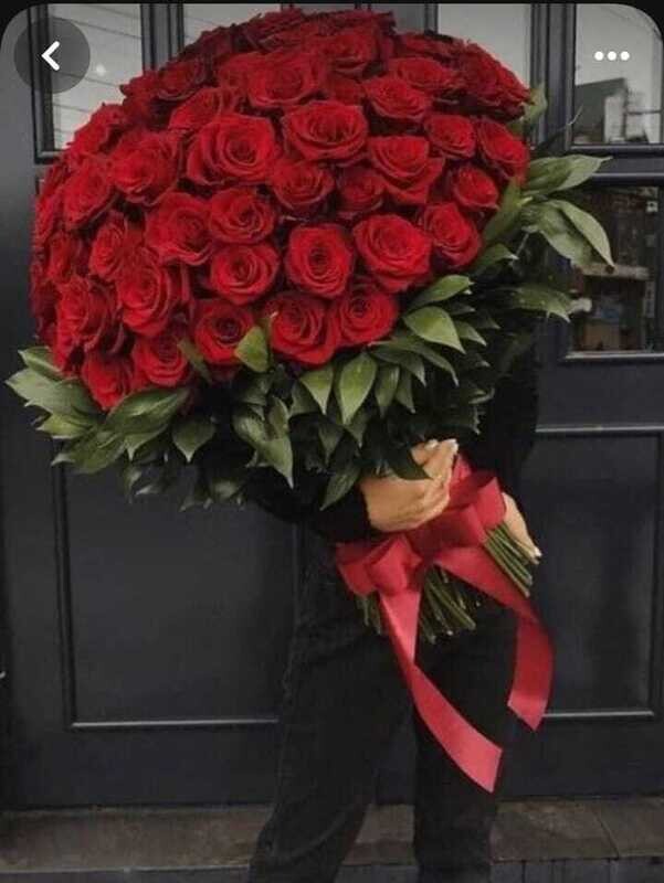 &quot;My Heart Beats For You&quot; 100 roses Bq