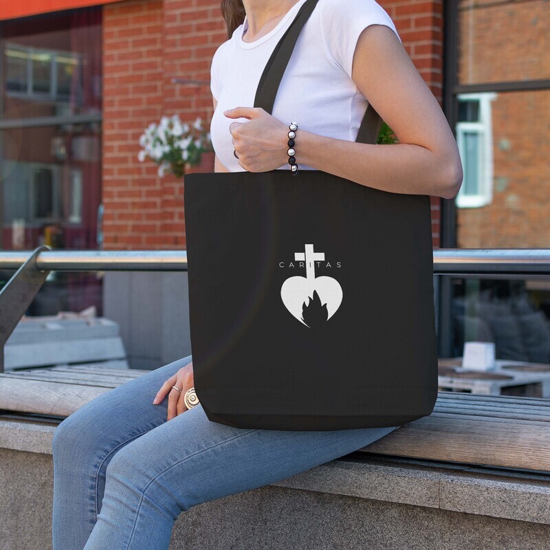 Tote bag Caritas blanc