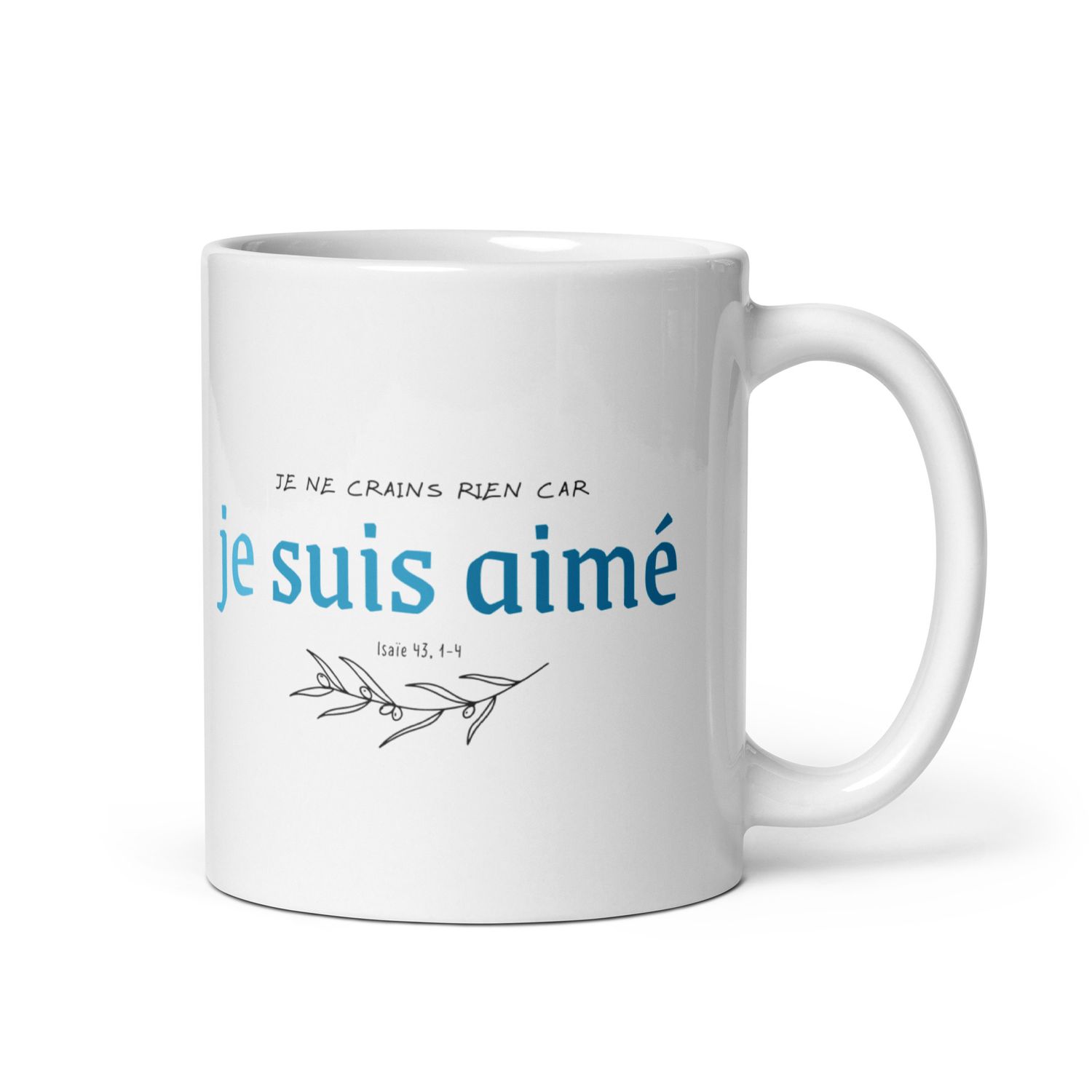 Mug &#39;Je suis aimé&#39;
