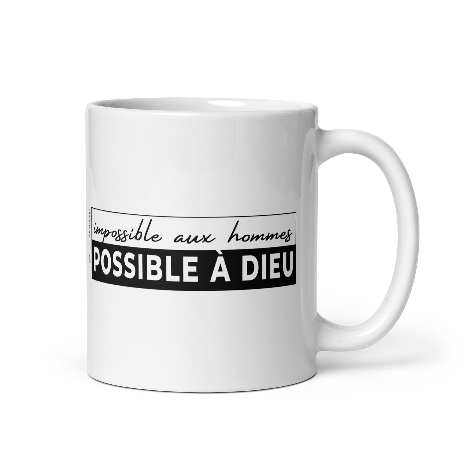Mug &#39;Possible à Dieu&#39;