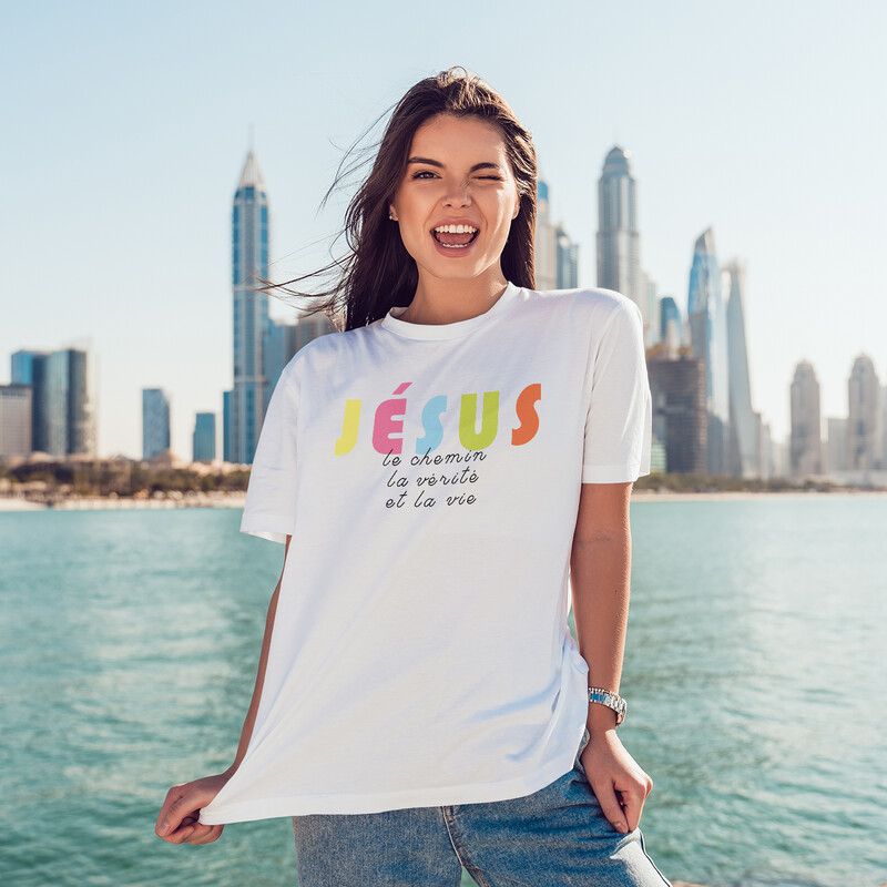 Jésus, le Chemin la Vérité... - Blanc