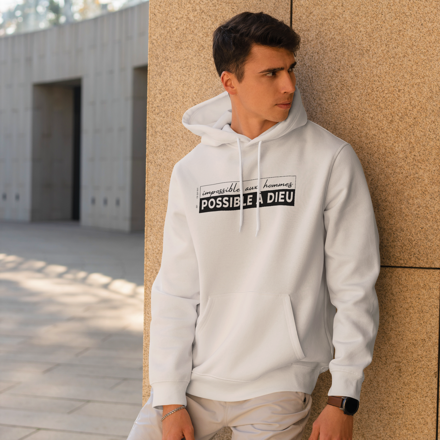 Sweat à capuche - Possible à Dieu
