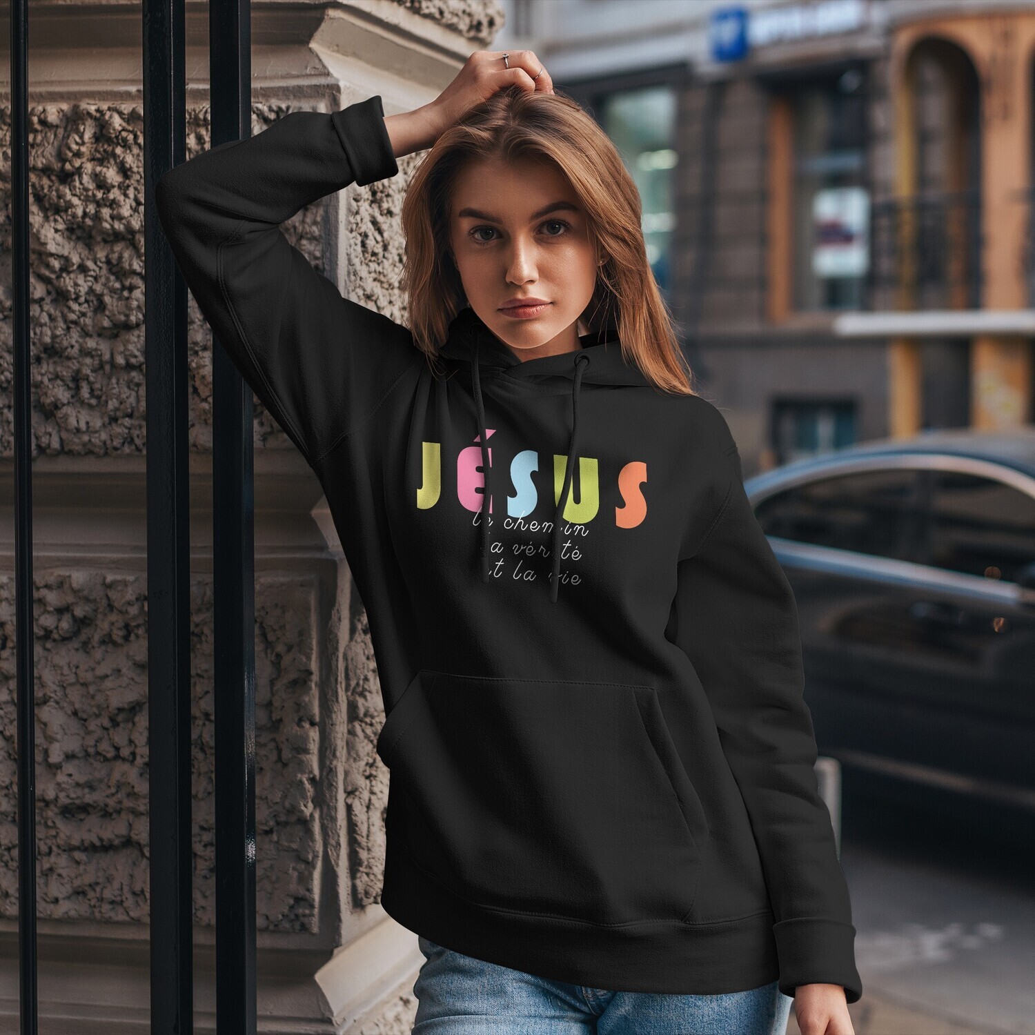 Sweat à capuche - Jésus, le Chemin...