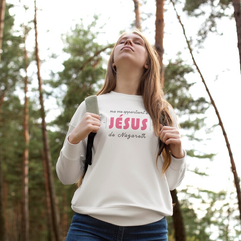 Sweatshirt - Ma vie appartient à Jésus
