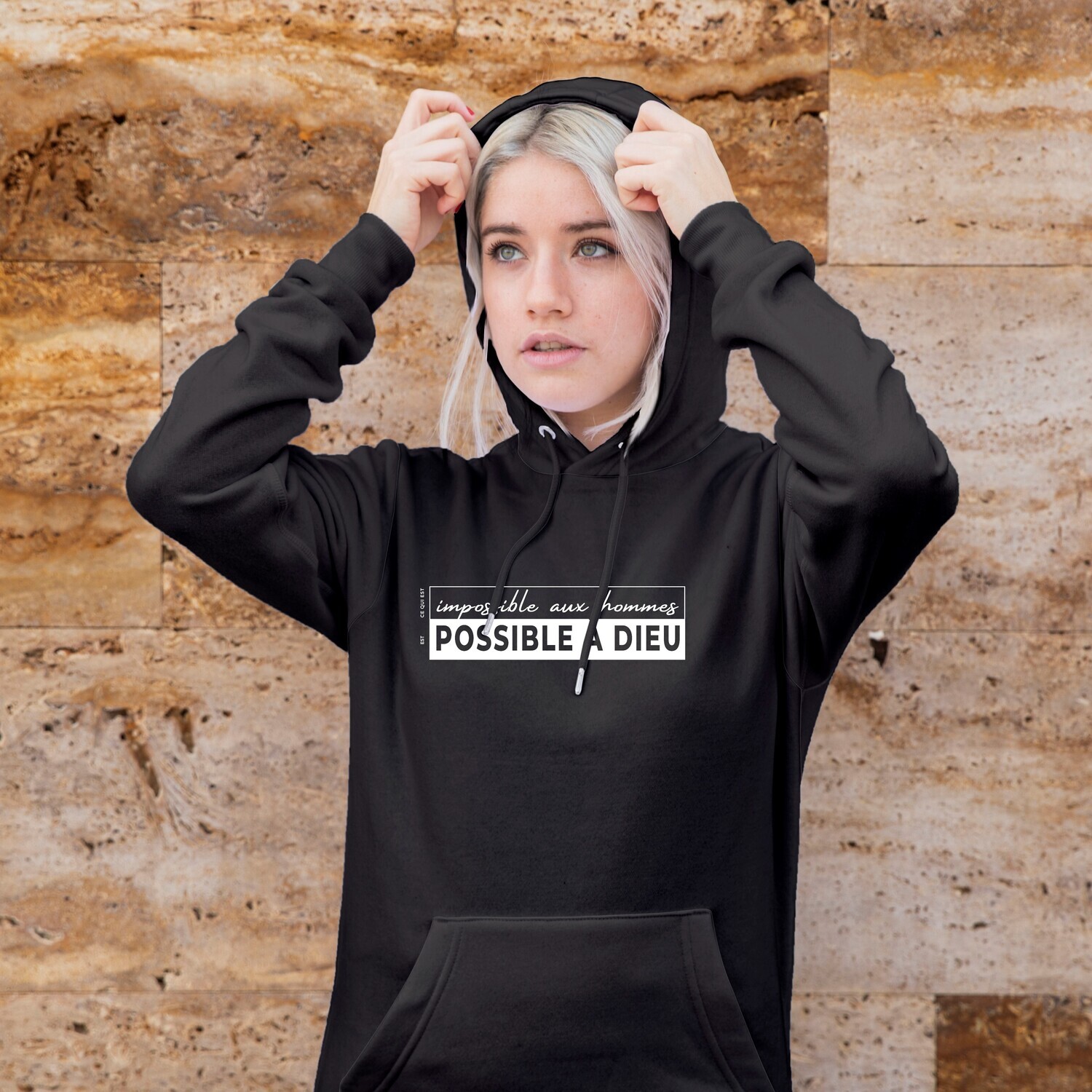 Sweat à capuche - Possible à Dieu
