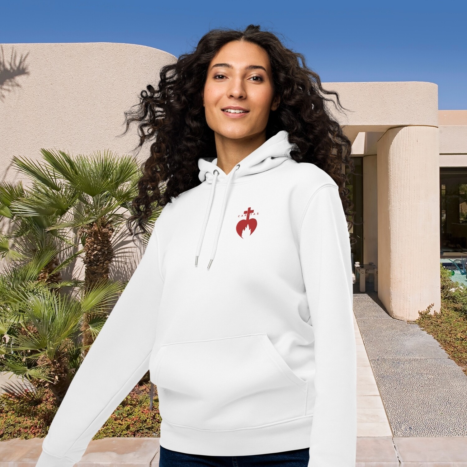 Sweat à capuche - Sacré-Cœur brodé