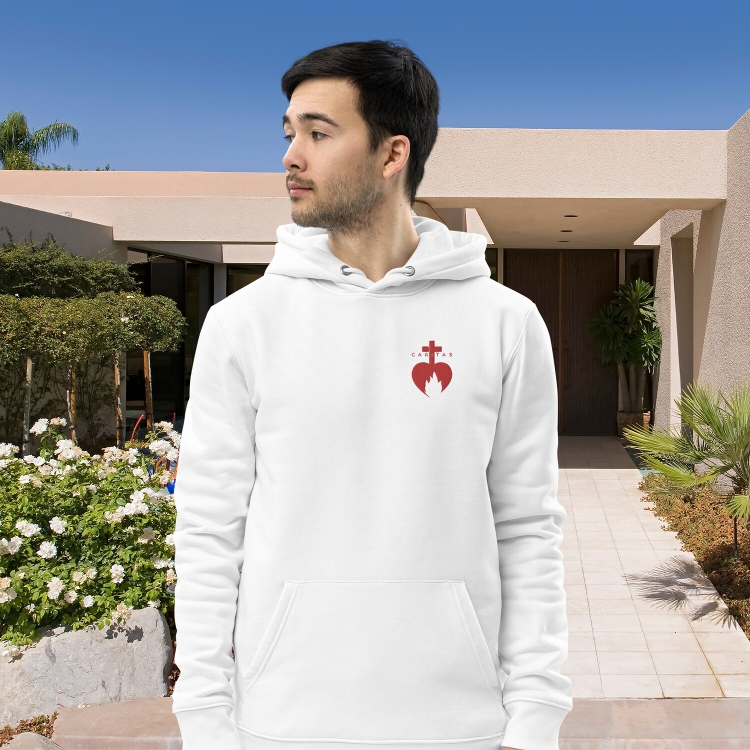 Sweat à capuche - Sacré-Cœur brodé