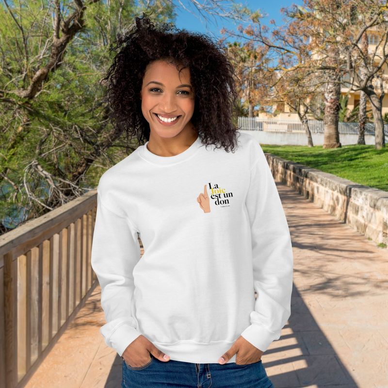 Sweat couleurs clair - La joie est un don