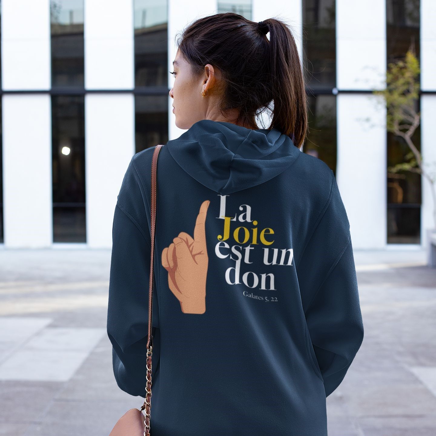 Sweat zippé couleurs à capuche - La joie