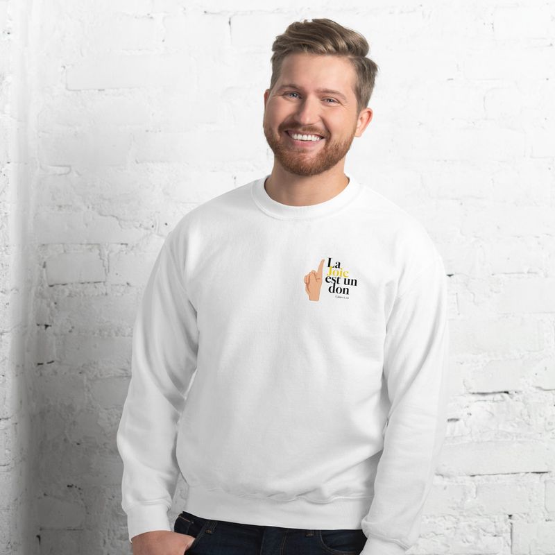 Sweat couleurs clair - La joie est un don