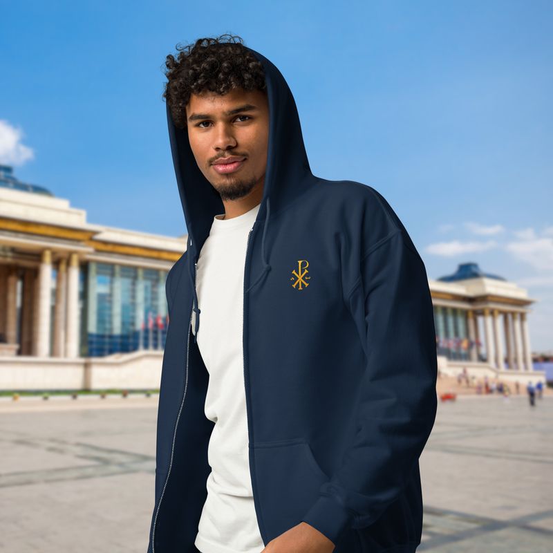 Sweat zippé à capuche - Chrisme