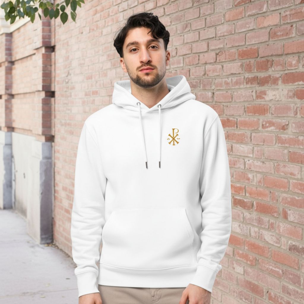 Sweat à capuche - Chrisme brodé
