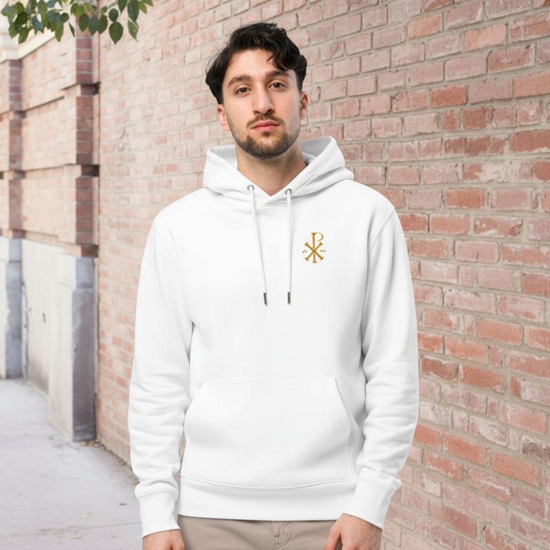 Sweat à capuche - Chrisme brodé