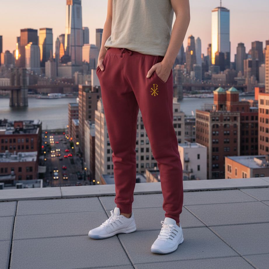 Pantalon de survêtement - Chrisme brodé