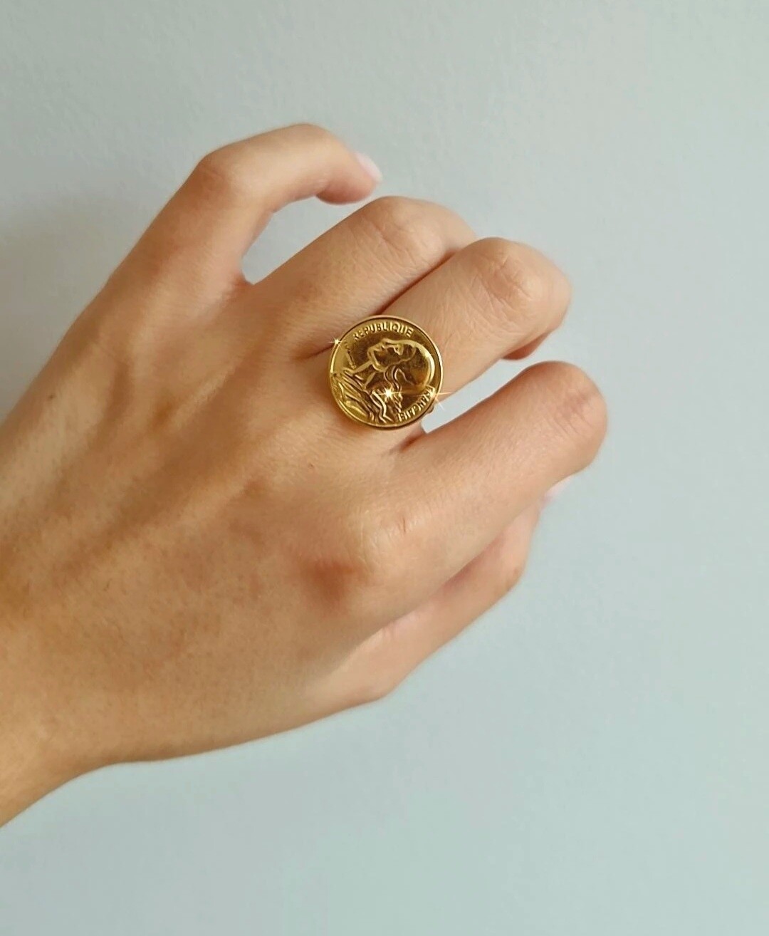 Bague  Pièce de monnaie 