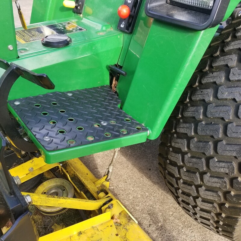 John Deere Sub Compact Tractor Foot Treads- Non clip diamond plate