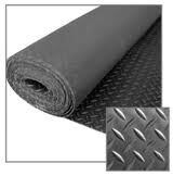 Di-Electic Vinyl / Rubber matting, diamond pattern, 1/4 thick.