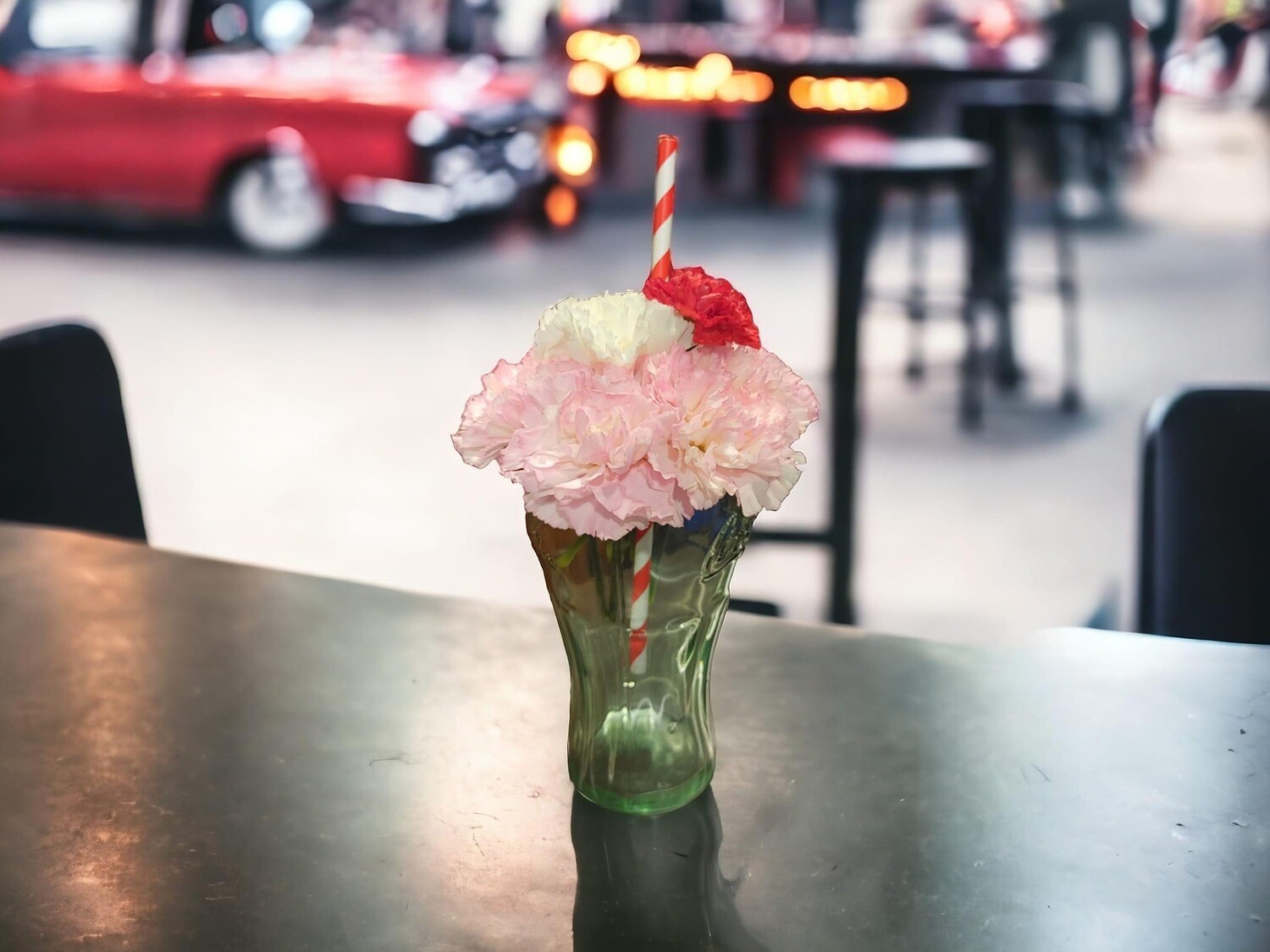 Carnation Milkshake Glass