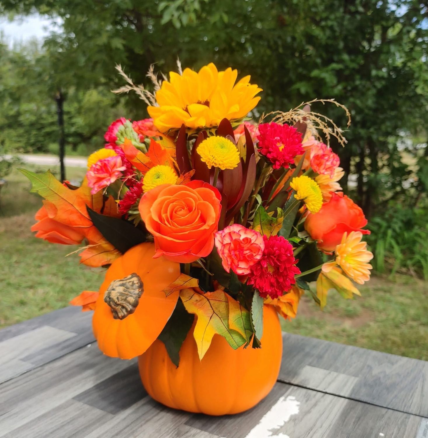 Fall Pumpkin Bouquet