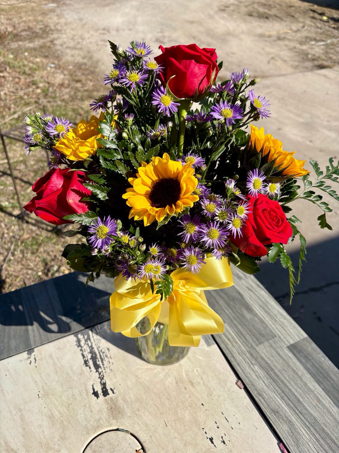 Sunflower/ Rose Combo