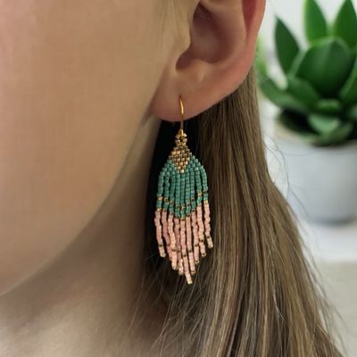 Lilly grøn/lyserød