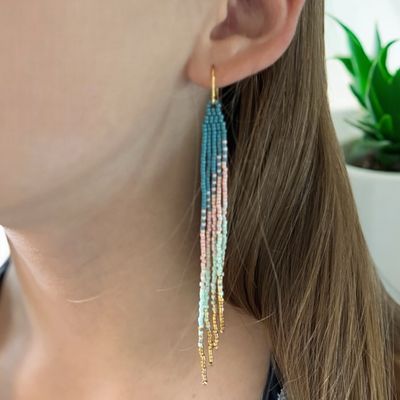 Vera turkis/lyserød/lyseblå