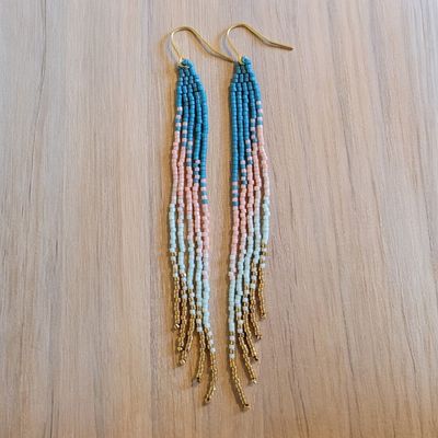 Vera turkis/lyserød/lyseblå