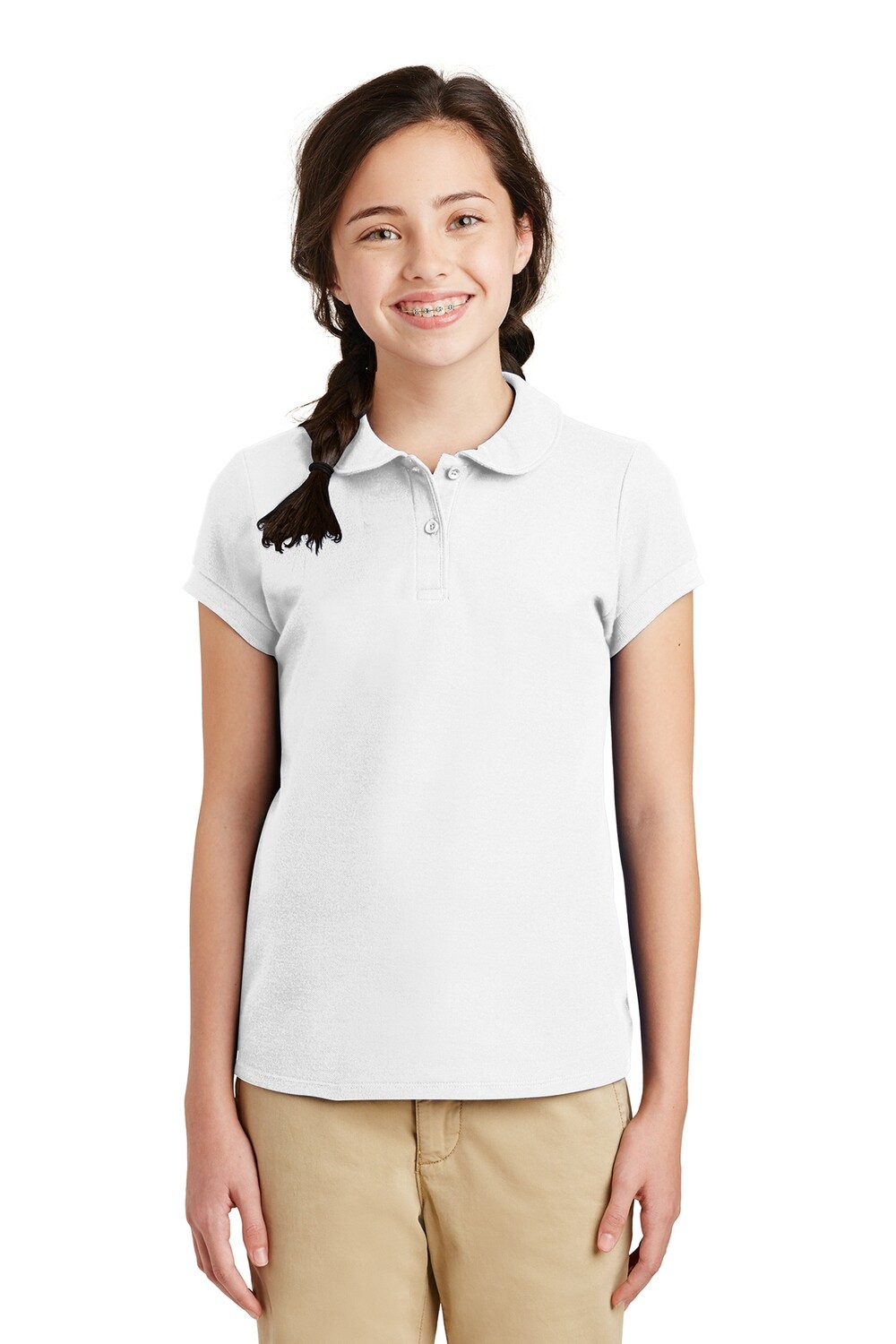 YG503 Girls Peter Pan Polo