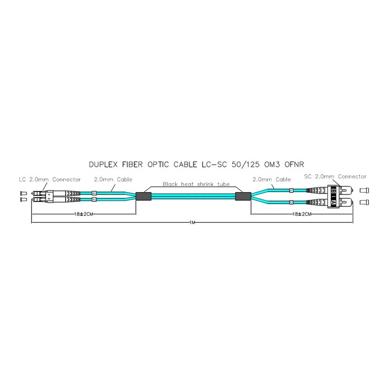 LC-SC Fiber Cable