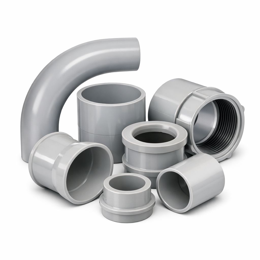PVC Fittings (Couplings, Elbows, Adapters & Boxes)