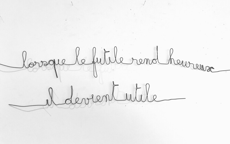 Lorsque le futile rend heureux alors il devient utile