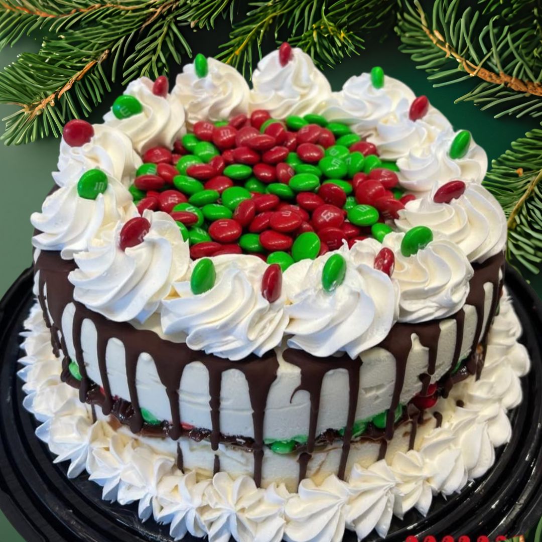 Holiday M&amp;M Cake - Vanilla