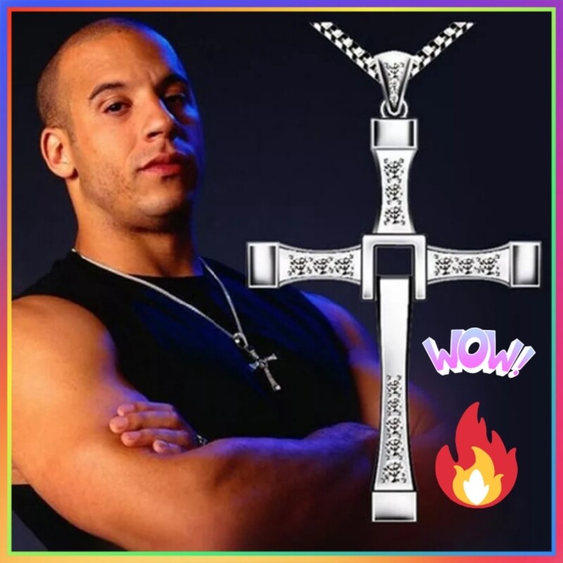Fast and Furious Dom Cross Pendant Necklace