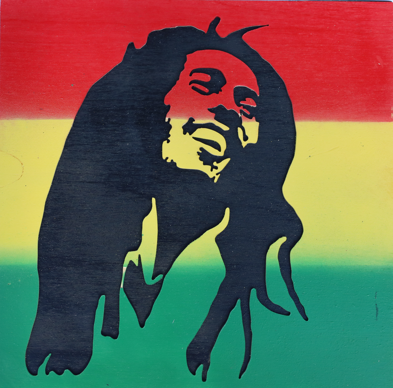 Bob Marley Scrollsaw Portrait
