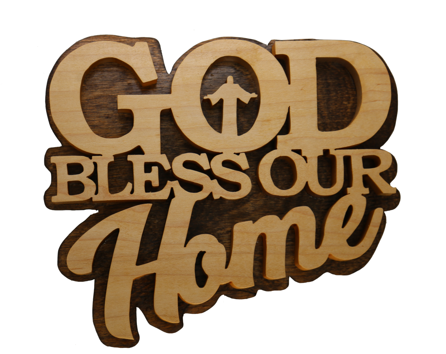 God Bless Our Home Christian Wall Sign