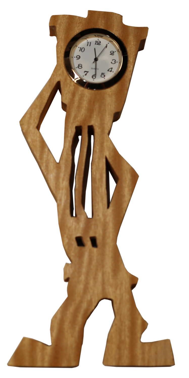 Dancing Handmade Wooden Clock 1