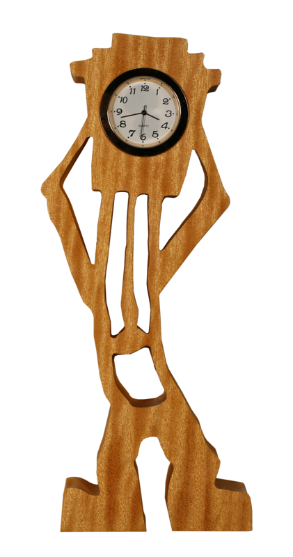 Dancing Handmade Wooden Clock 2