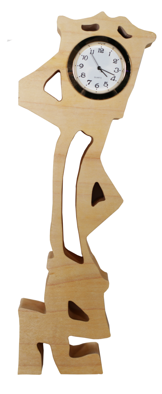 Dancing Handmade Wooden Clock 3