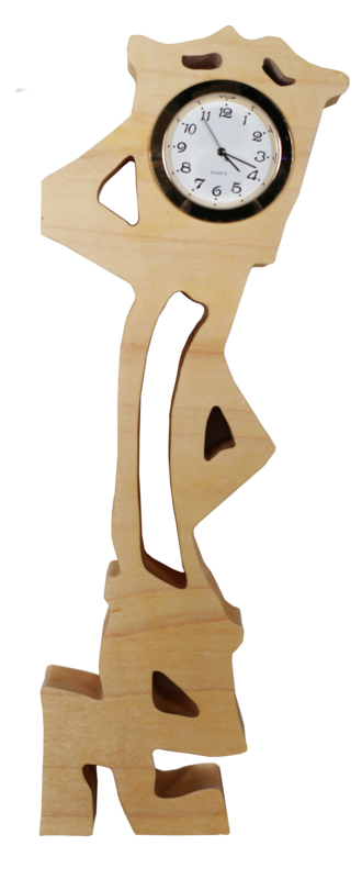 Dancing Handmade Wooden Clock 3
