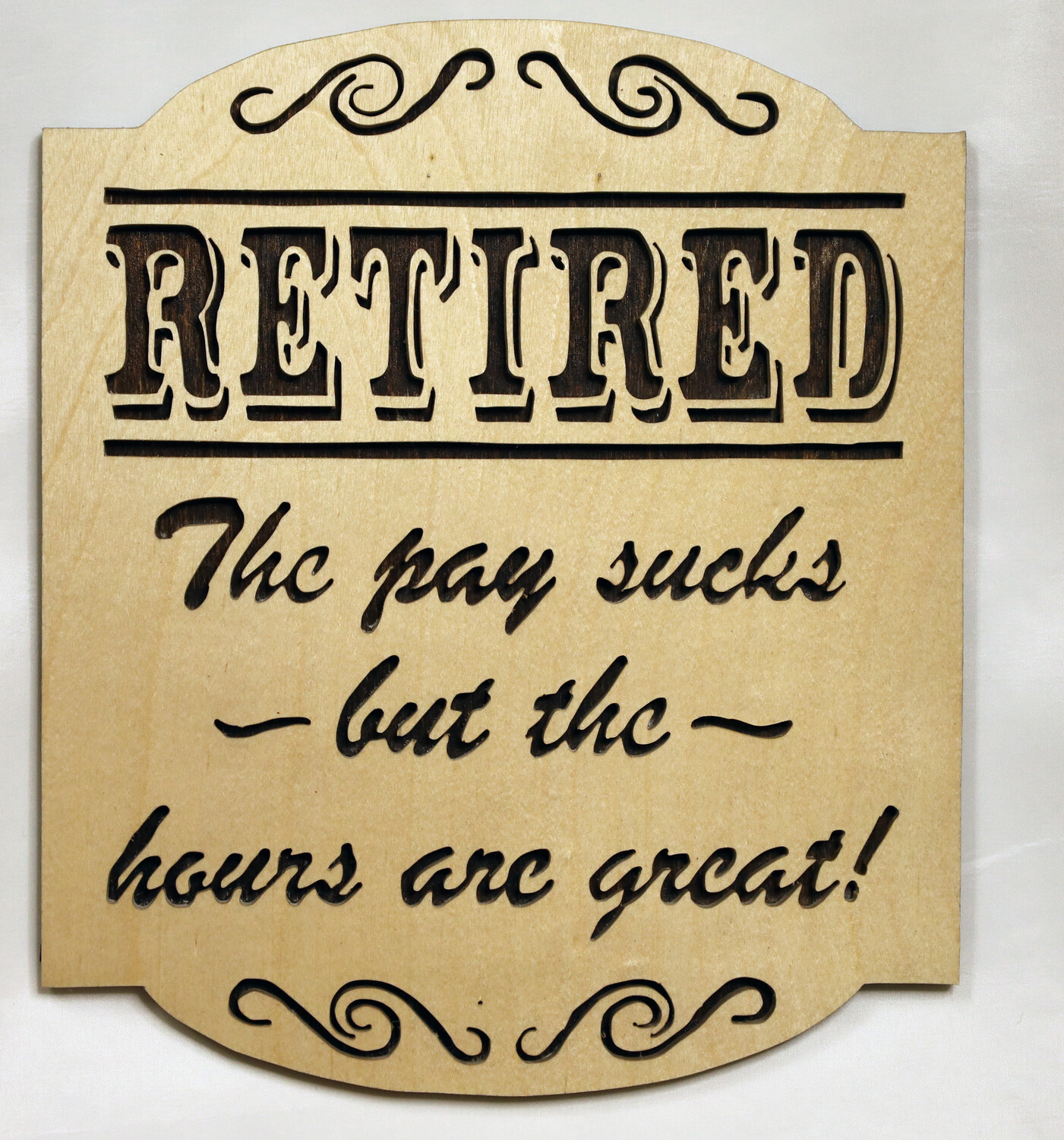 Retired Scroll-Saw Wooden Wall Art