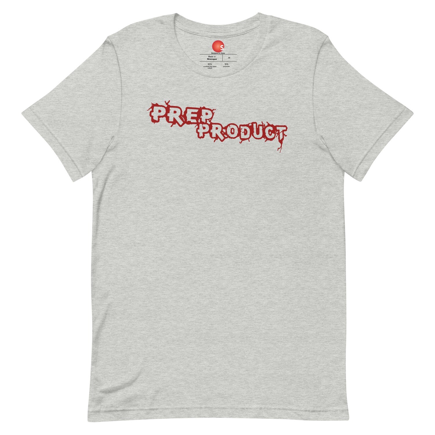 Prep Product T-Shirt | Red Logo, Color: Athletic Heather, Size: XS