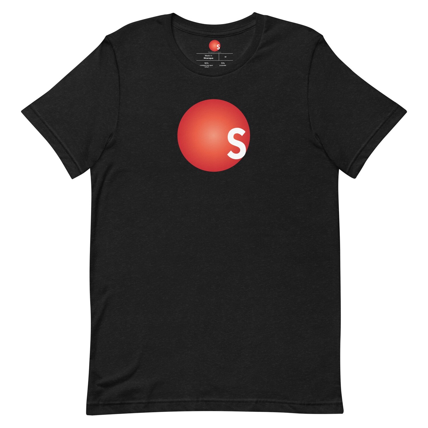 Strength N Motion T-Shirt | Circle Logo, Color: Black Heather, Size: XS