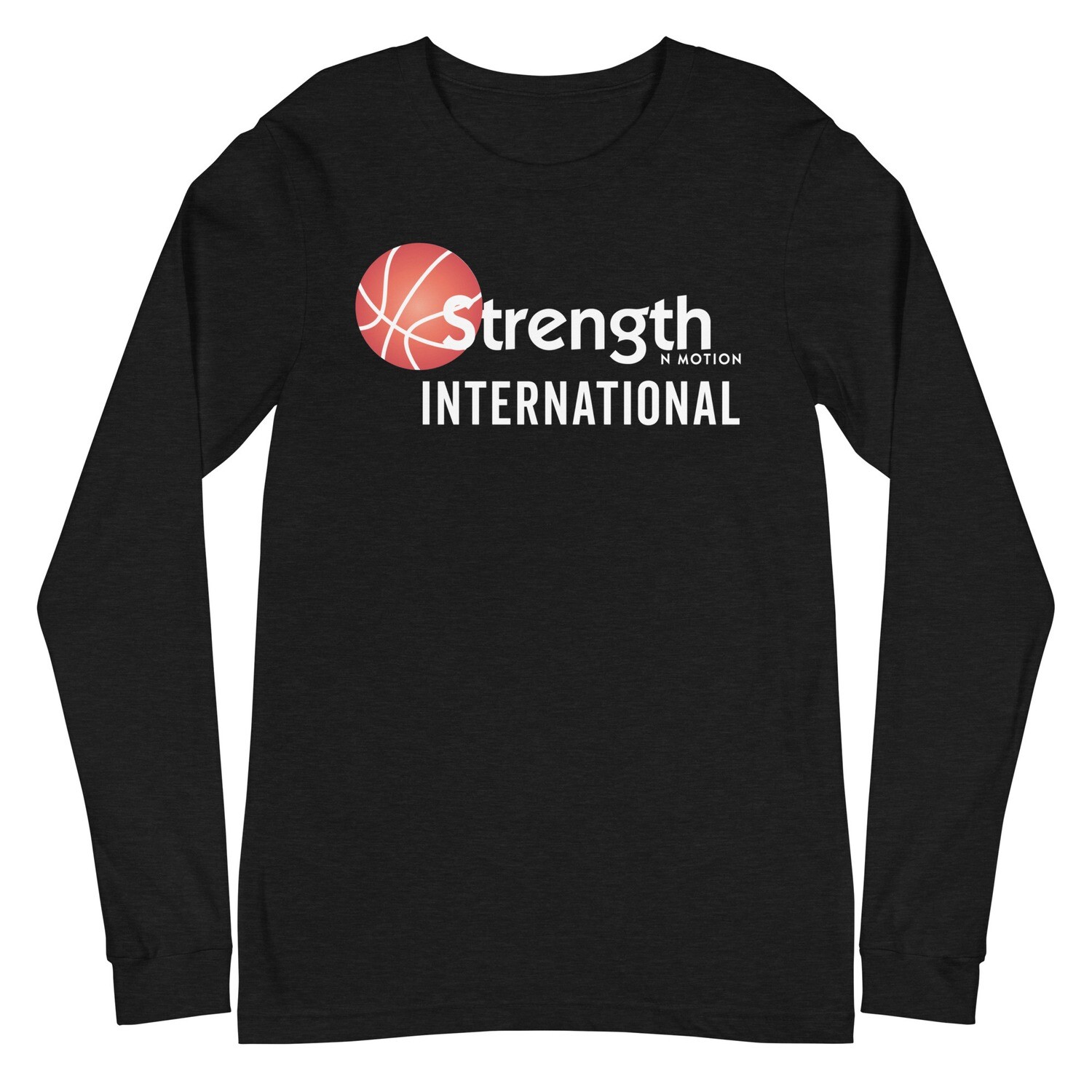 Strength N Motion Long Sleeve Tee | Dark Colors, Color: Black Heather, Size: XS