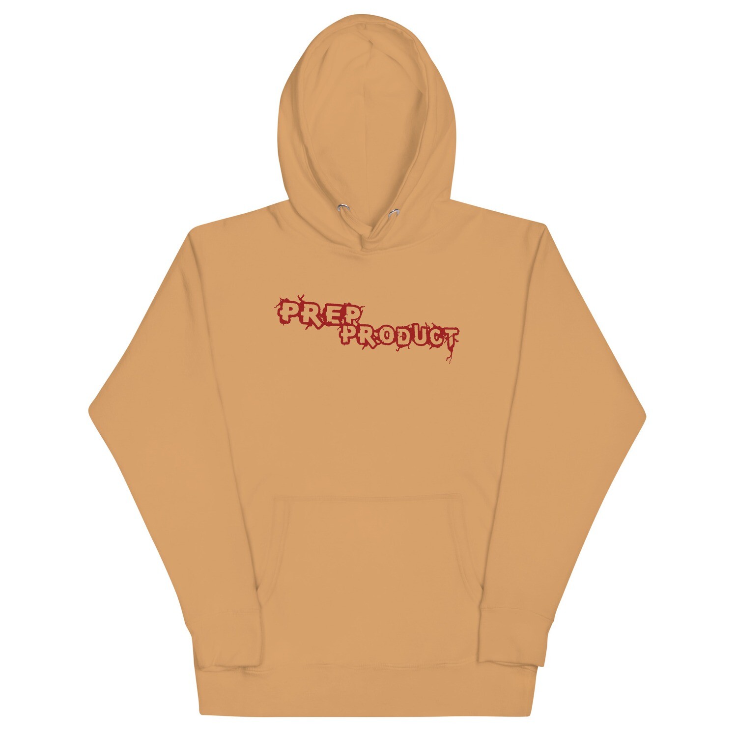Prep Product Hoodie | Red Logo, Color: Khaki, Size: S