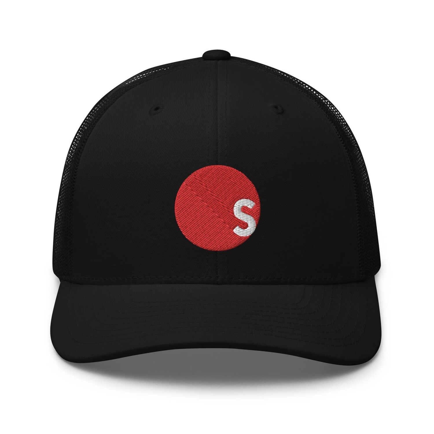 Strength N Motion Trucker Cap | Circle Logo, Color: Black
