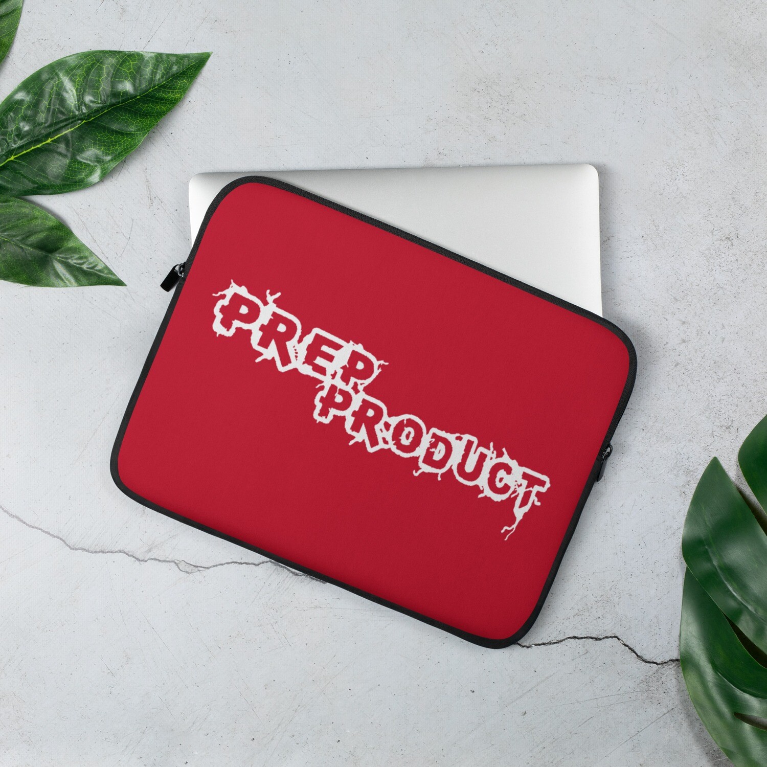 Prep Product Laptop Sleeve | White Logo | Red, Size: 13 in