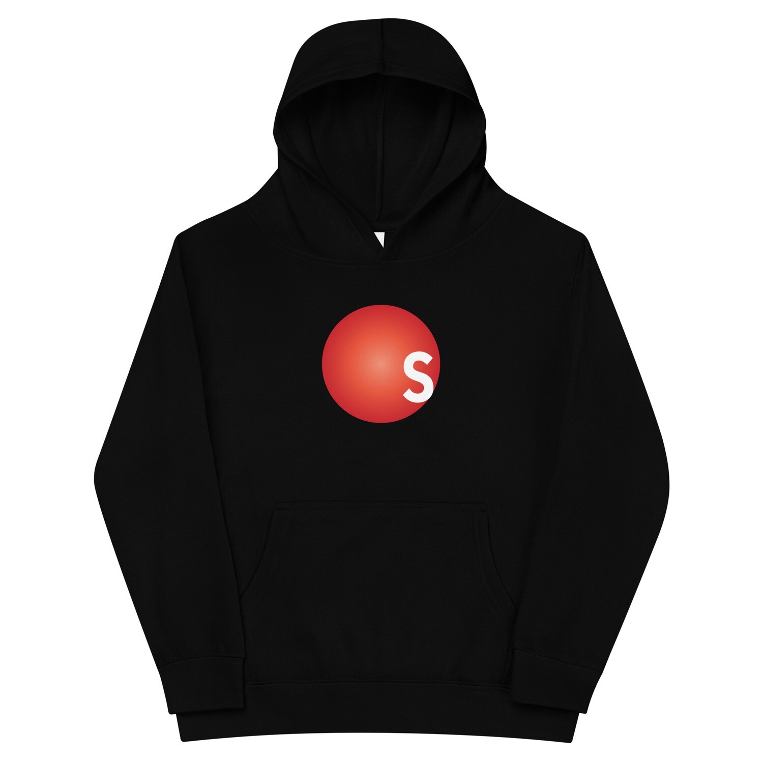 Strength N Motion Kids Hoodie | Circle Logo, Color: Black, Size: S