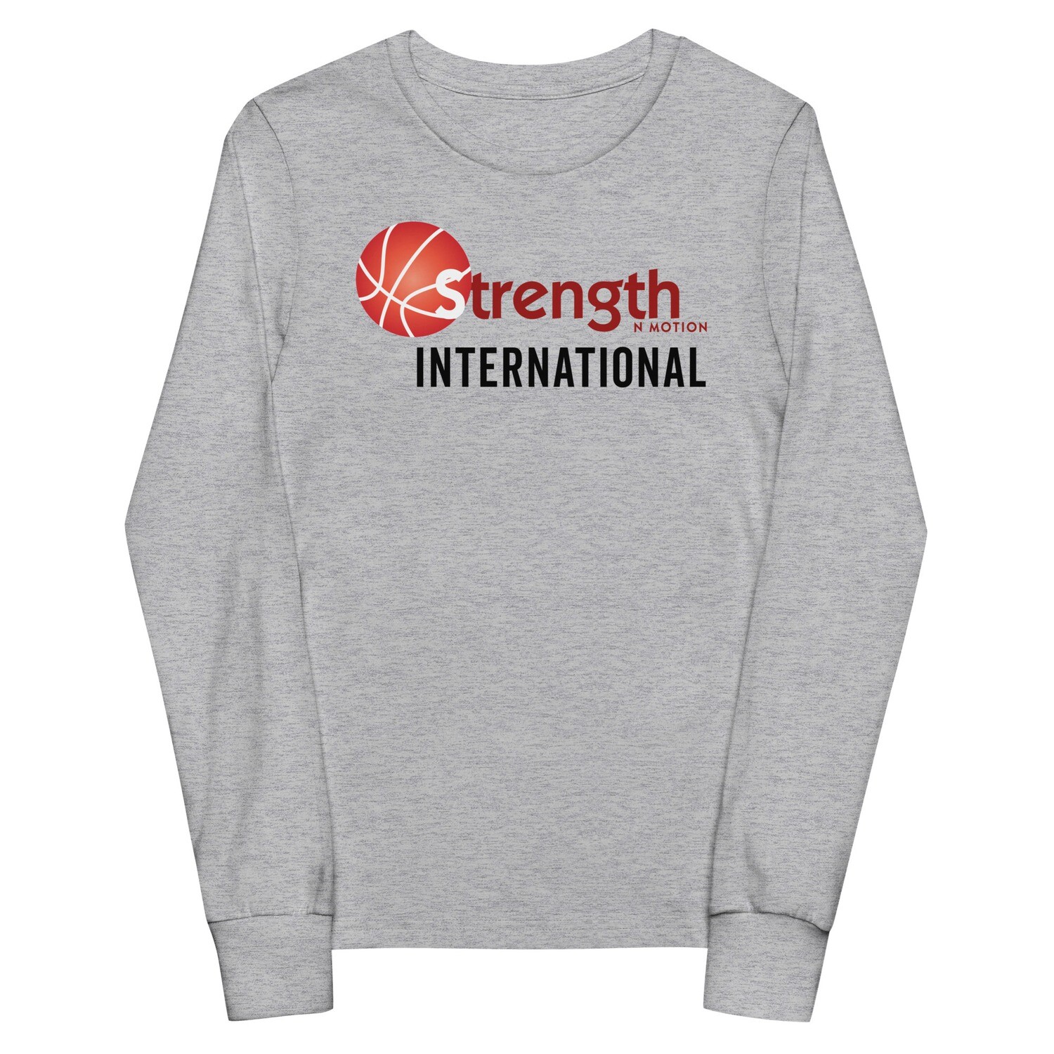 Strength N Motion Youth Long Sleeve Tee | Light Colors, Color: Athletic Heather, Size: S