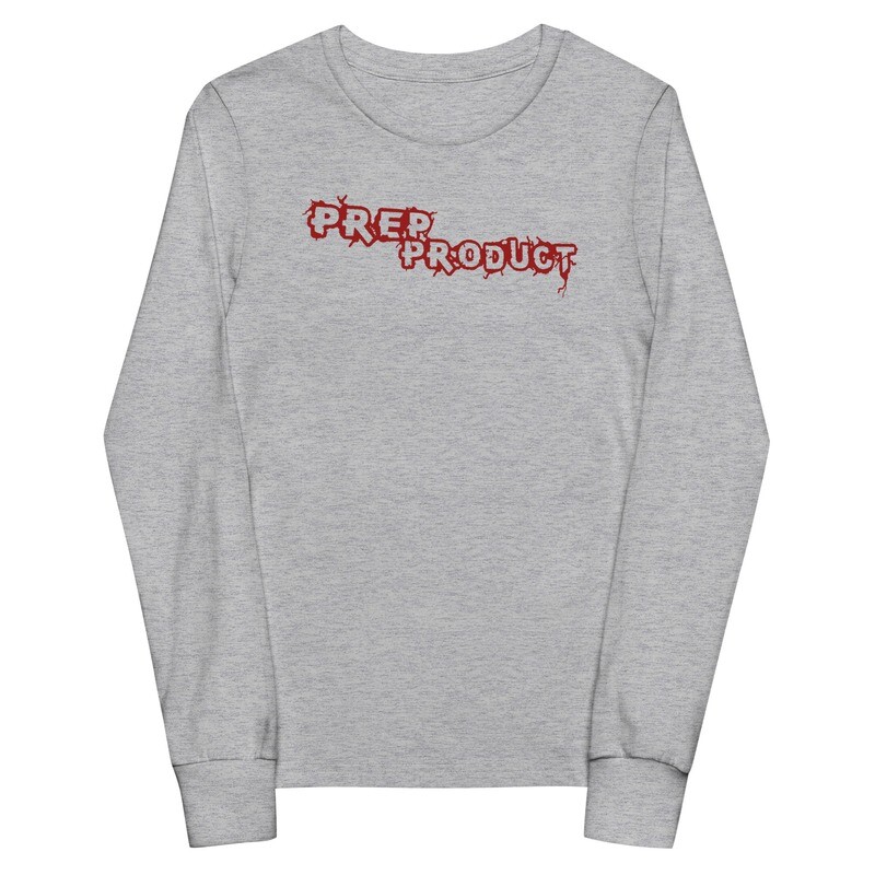 Prep Product Youth Long Sleeve Tee | Red Logo