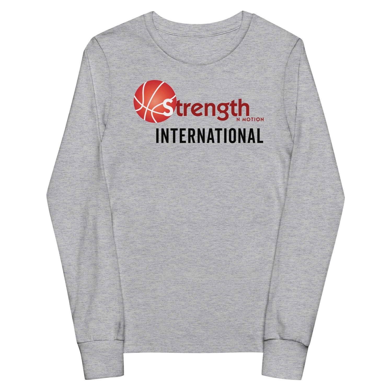 Strength N Motion Youth Long Sleeve Tee | Light Colors, Color: Athletic Heather, Size: S